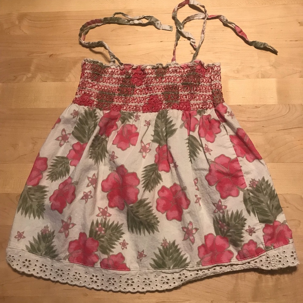 3/$18 🌸 Arizona Girls Cotton Floral Tank Top